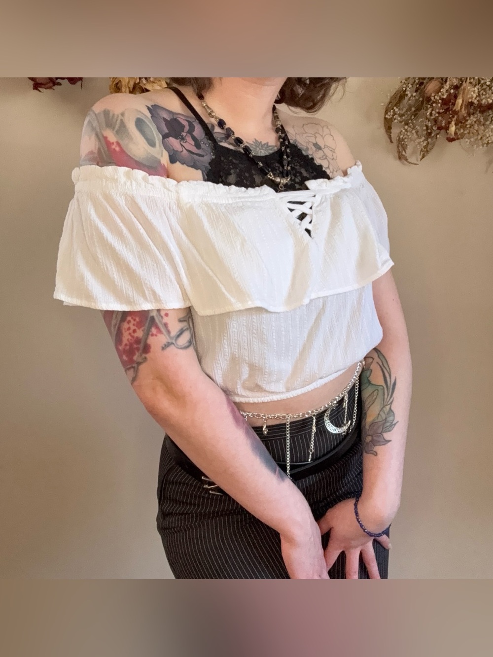 romantic white off the shoulder milk maid top soft girl vibes ๐ค | cottagecore